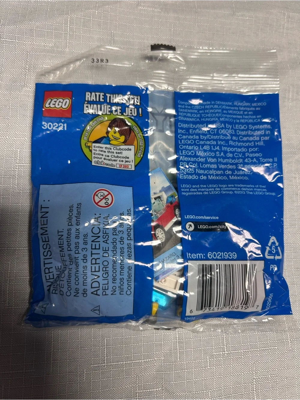 LEGO City Fire Car polybag set 30221, Fireman Retired 2013